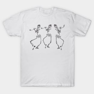 Three Dancing Skeletons T-Shirt